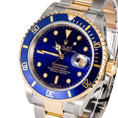 rolex blue face two tone|rolex two tone blue dial.